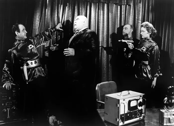 Framed Print : PLAN 9 FROM OUTER SPACE, Dudley Manlove, Tor Johnson, John Bunny Breckinridge, Joanna Lee, 1959