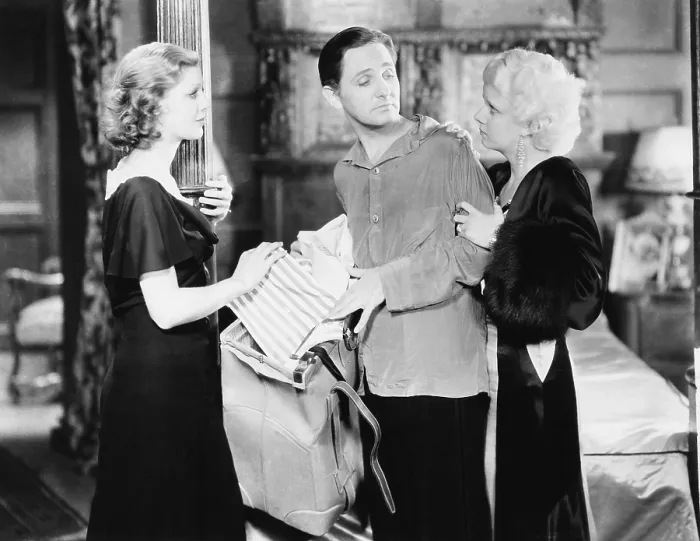Framed Print : PLATINUM BLONDE, from left: Loretta Young, Robert Williams, Jean Harlow, 1931