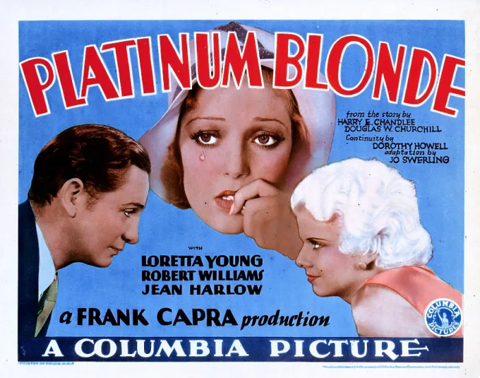 Framed Print : PLATINUM BLONDE, from left, Robert Williams, Loretta Young, Jean Harlow, 1931