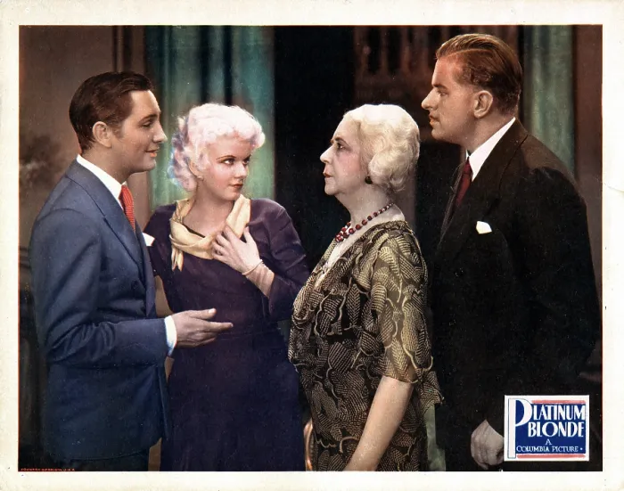 Framed Print : PLATINUM BLONDE, from left, Robert Williams, Jean Harlow, Louise Closser Hale, Reginald Owen, 1931 Framed Print : PLATINUM BLONDE, from left, Robert Williams, Jean Harlow, Louise Closser Hale, Reginald Owen, 1931