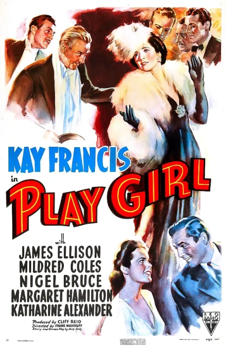 Framed Print : PLAY GIRL, US poster, Kay Francis (top) bottom right: Mildred Coles, James Ellison, 1941 Framed Print : PLAY GIRL, US poster, Kay Francis (top) bottom right: Mildred Coles, James Ellison, 1941