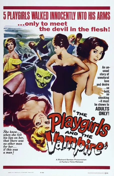 Framed Print : THE PLAYGIRLS AND THE VAMPIRE, (aka L'ULTIMA PREDA DEL VAMPIRO), US poster art, 1960