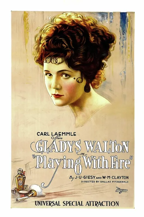 Framed Print : PLAYING WITH FIRE, Gladys Walton, 1921