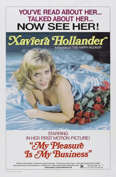 Framed Print : MY PLEASURE IS MY BUSINESS, US poster, Xaviera Hollander, 1975