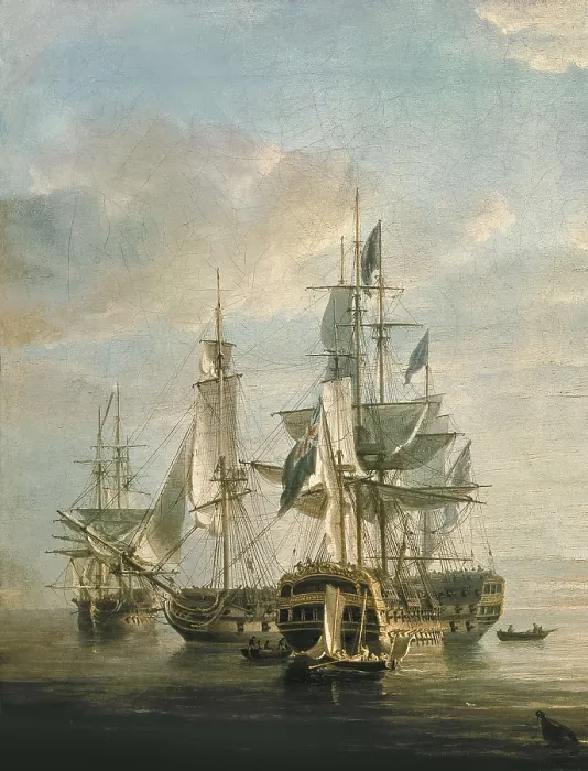 Framed Print : POCOCK, Nicholas (1740-1821). Nelson's Flagships at Anchor. 1807. Scene of the Battle of Trafalgar. Oil on canvas. UNITED KINGDOM. ENGLAND. Greenwich Framed Print : POCOCK, Nicholas (1740-1821). Nelson's Flagships at Anchor. 1807. Scene of the Battle of Trafalgar. Oil on canvas. UNITED KINGDOM. ENGLAND. Greenwich
