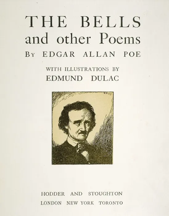 Framed Print : POE, Edgar Allan (1809-1849). 'The Bells and other Poems'. Title page. SPAIN. Barcelona. Biblioteca de Catalunya (National Library of Catalonia) Framed Print : POE, Edgar Allan (1809-1849). 'The Bells and other Poems'. Title page. SPAIN. Barcelona. Biblioteca de Catalunya (National Library of Catalonia)