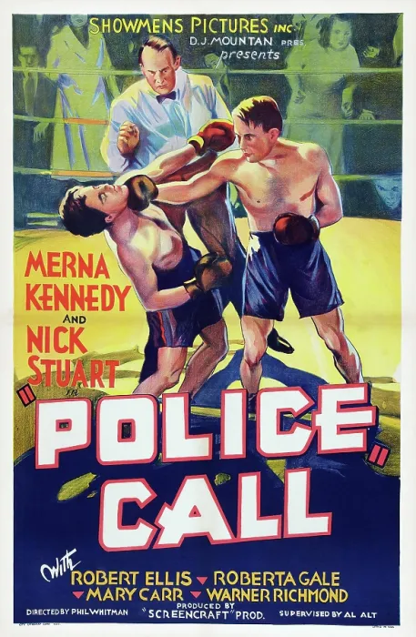 Framed Print : POLICE CALL, US poster art, 1933 Framed Print : POLICE CALL, US poster art, 1933