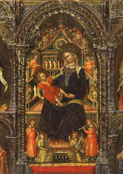 Framed Print : Polyptych of Celestia or Madonna and Child with Saints, by Lorenzo Veneziano, 1360 - 1370, 14th Century, tempera and gold on board - Italy, Lombardy, Milan, Brera Collection Framed Print : Polyptych of Celestia or Madonna and Child with Saints, by Lorenzo Veneziano, 1360 - 1370, 14th Century, tempera and gold on board - Italy, Lombardy, Milan, Brera Collection