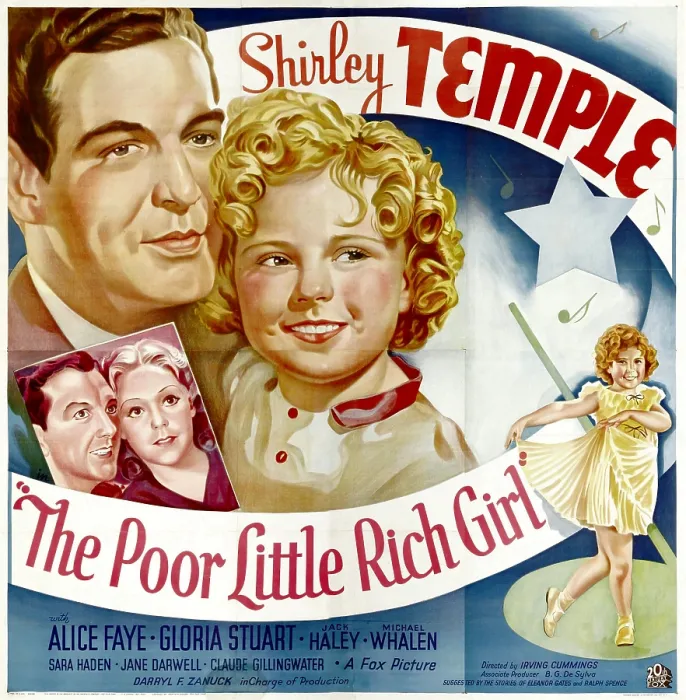 Framed Print : POOR LITTLE RICH GIRL, Michael Whalen, Shirley Temple, Jack Haley, Alice Faye, 1936. TM and Copyright (c) 20th Century Fox Film Corp. All rights reserved