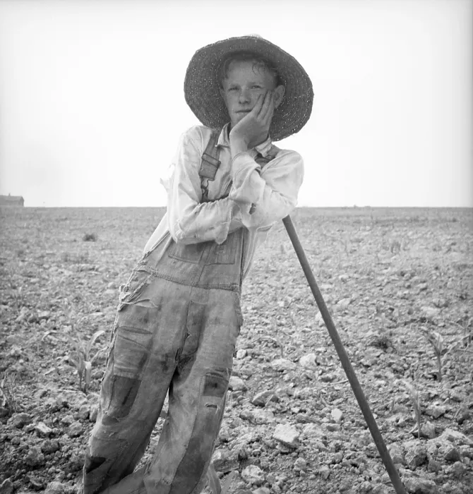 Framed Print : Poor white farm boy leaning on his hoe in North Carolina. July 1936. Photograph by Dorothea Lange. (BSLOC_2013_6_87) Framed Print : Poor white farm boy leaning on his hoe in North Carolina. July 1936. Photograph by Dorothea Lange. (BSLOC_2013_6_87)