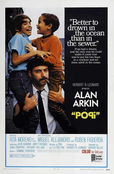 Framed Print : POPI, US poster, from left: Reuben Figueroa, Alan Arkin, Miguel Alejandro, 1969 Framed Print : POPI, US poster, from left: Reuben Figueroa, Alan Arkin, Miguel Alejandro, 1969