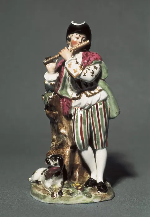 Framed Print : Porcelain of Vienna with flautist's figure (18th c.). AISA / Everett Collection (57066)**US SALES ONLY**