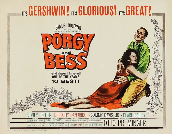 Framed Print : PORGY AND BESS, US poster art, from left: Dorothy Dandridge, Sidney Poitier, 1959