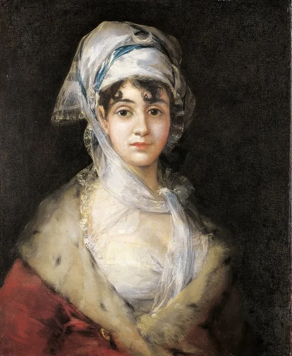Framed Print : Portrait of the Actress Antonia de Zarate, by Francisco Goya y Lucientes, 1810 - 1811, 19th Century, oil on canvas, 71 x 58 cm - Russia, Saint Petersburg