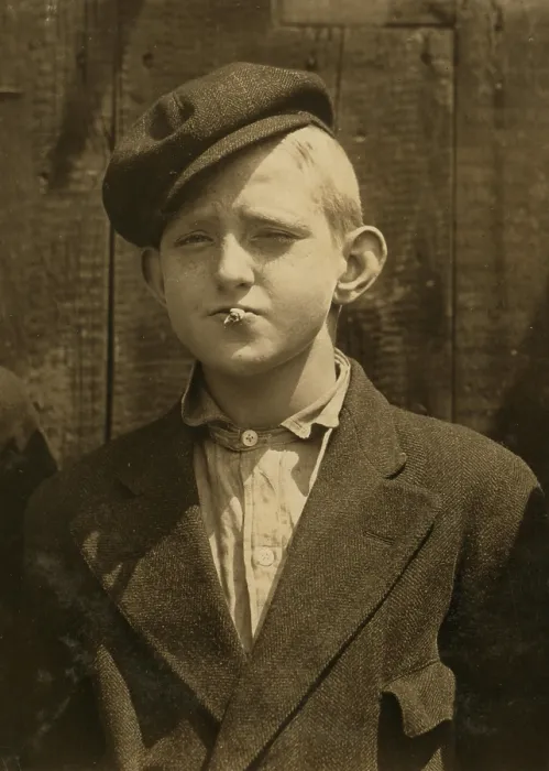 Framed Print : Portrait of a boy smoking, original caption: A.M. Monday, newsies at Skeeter's branch They were all smoking. St Framed Print : Portrait of a boy smoking, original caption: A.M. Monday, newsies at Skeeter's branch They were all smoking. St
