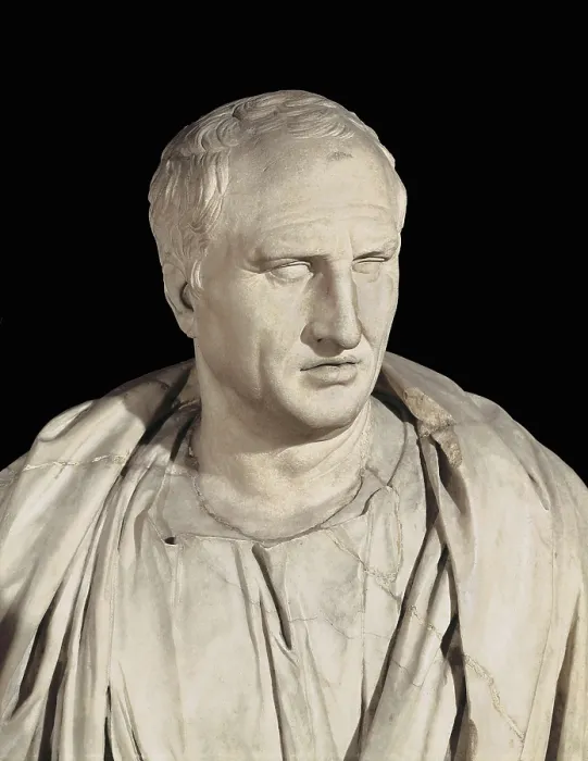 Framed Print : Portrait of Cicero. ca. 50 BC. Roman art. Republican period. Sculpture on marble. ITALY. Rome. Capitoline Museums. AISA / Everett Collection**US SALES ONLY**