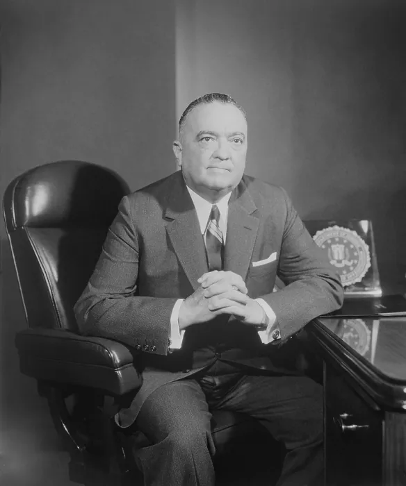 Framed Print : Portrait of FBI Director J. Edgar Hoover. Ca. 1960