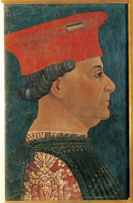 Framed Print : Portrait of Francesco Sforza, by Anonymous Lombard Artist, 1460 about, 15th Century, oil on canvas, cm 49 x 31 - Italy, Lombardy, Milan, Brera Art Gallery. All Framed Print : Portrait of Francesco Sforza, by Anonymous Lombard Artist, 1460 about, 15th Century, oil on canvas, cm 49 x 31 - Italy, Lombardy, Milan, Brera Art Gallery. All