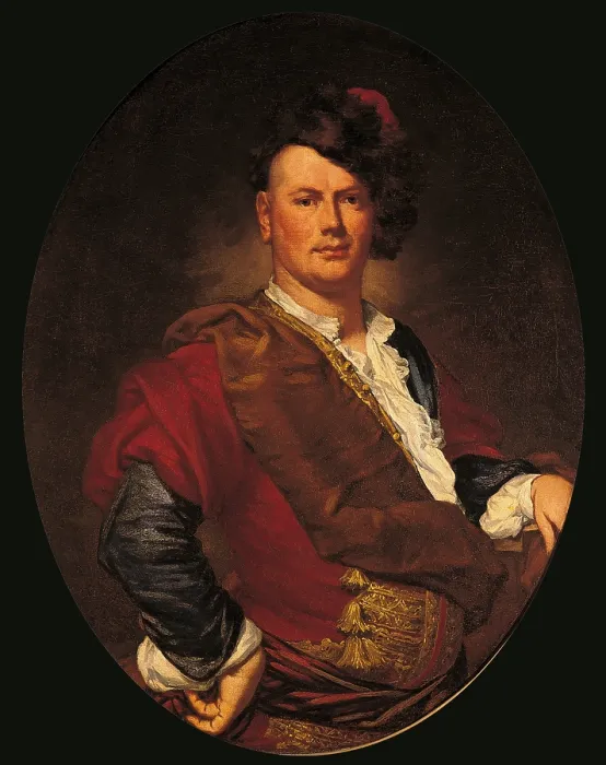Framed Print : Portrait of a gentleman, by Vittore Ghislandi also known as Fra Galgario, 1720, 18th Century, oil on canvas - Private collection. Whole artwork view Framed Print : Portrait of a gentleman, by Vittore Ghislandi also known as Fra Galgario, 1720, 18th Century, oil on canvas - Private collection. Whole artwork view