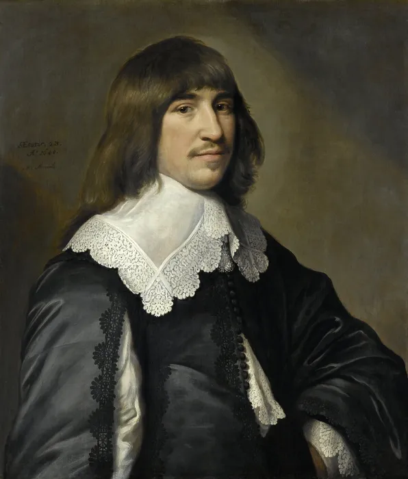 Framed Print : Portrait of Henrick Hooft, by Michiel Jansz van Mierevelt, 1640, Dutch painting, oil on panel. Hooft would later serve a major of Amsterdam (BSLOC_2016_3_67)