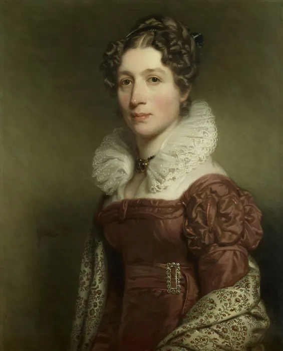 Framed Print : Portrait of Jacoba Vetter, by Charles Howard Hodges, c. 1816-37, British painting of Dutch woman, oil on canvas