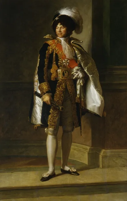 Framed Print : Portrait of Joachim Murat (Portrait de Joachim Murat), by Franois Pascal Simon Grard, 1815, 19th Century, oil on canvas, 210 x 135 cm - Italy, Campania, Naples