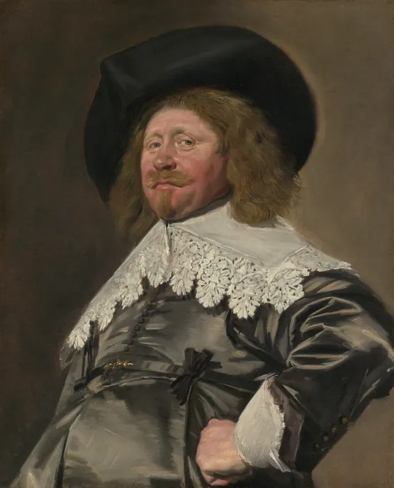 Framed Print : PORTRAIT OF A MAN, by Frans Hals, 1636-38, Dutch painting, oil on canvas. This is believed to be Duyst van Voorhout, a wealthy Haarlem brewer and art collector