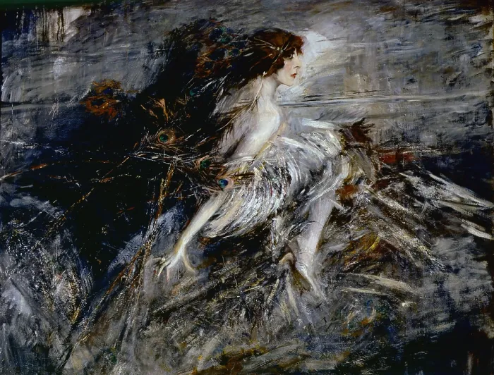 Framed Print : Portrait of the Marchesa Casati (Ritratto della marchesa Casati), by Giovanni Boldini, 1911-1913, 20th Century, oil on canvas, 130 x 176 cm - Italy, Lazio, Rome