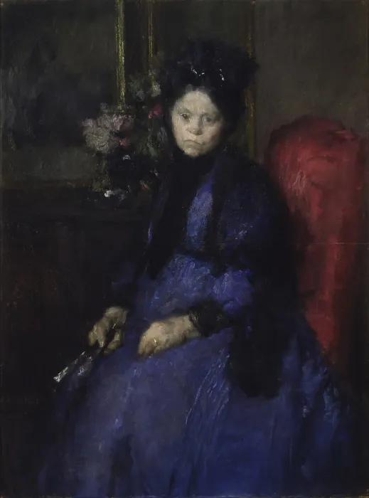 Framed Print : Portrait of the Mother (Ritratto della madre), by Ambrose Alciati, 1910, 20th century, pastels and gouache on cardboard. - Italy, Lombardy, Milan, Gallery of Modern Art