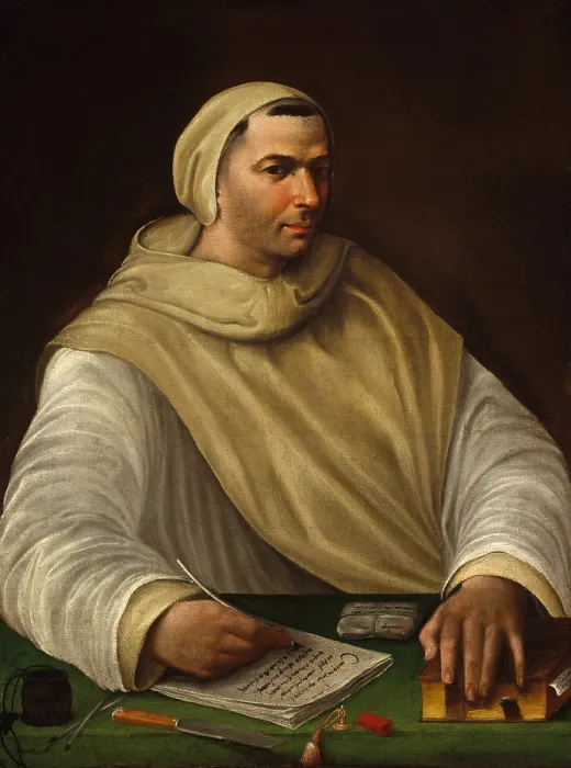 Framed Print : PORTRAIT OF AN OLIVETAN MONK, by Baldassare Tommaso Peruzzi, 1500-36, Italian Renaissance oil painting Framed Print : PORTRAIT OF AN OLIVETAN MONK, by Baldassare Tommaso Peruzzi, 1500-36, Italian Renaissance oil painting