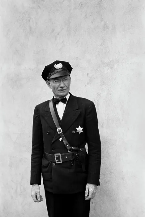 Framed Print : Portrait of a policeman, original title: Town policeman, Litchfield, Minnesota, photograph by John Vachon, September, 1939 Framed Print : Portrait of a policeman, original title: Town policeman, Litchfield, Minnesota, photograph by John Vachon, September, 1939