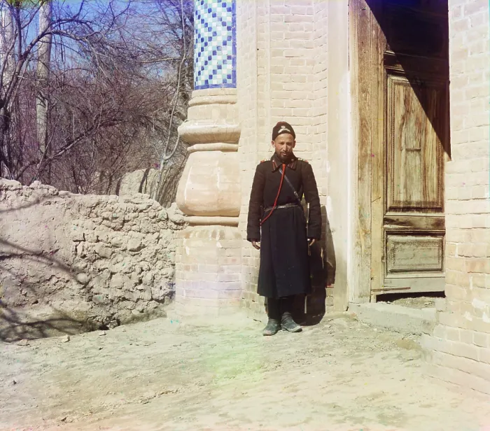 Framed Print : Portrait of a Russian policeman, original title: Gorodovoi v Samarkandie, translation: Policeman in Samarkand Framed Print : Portrait of a Russian policeman, original title: Gorodovoi v Samarkandie, translation: Policeman in Samarkand