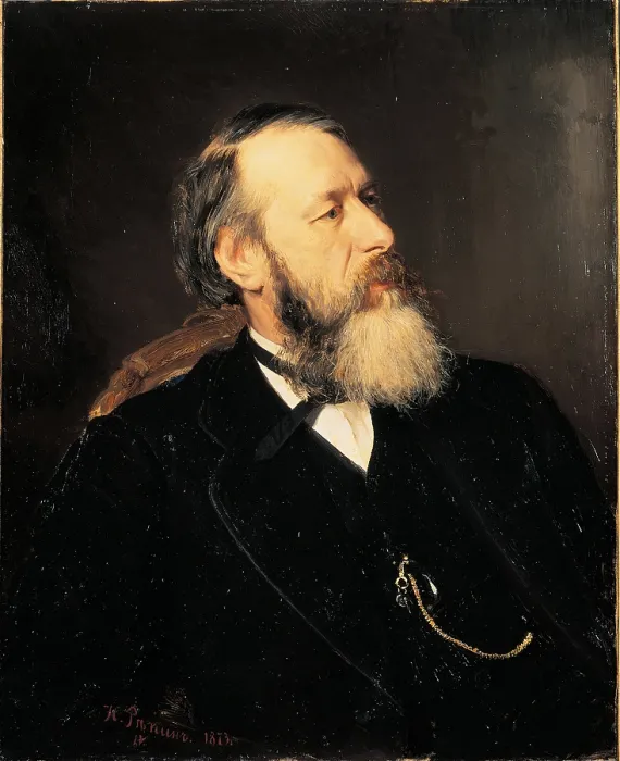 Framed Print : Portrait of Vladimir Vasilevic Stasov, by Ilja Efimovic Repin, 1873, 19th Century, oil on canvas, cm 78 x 63 - Russia, Moscow, Tretjakov State Gallery, Inv. 710 Framed Print : Portrait of Vladimir Vasilevic Stasov, by Ilja Efimovic Repin, 1873, 19th Century, oil on canvas, cm 78 x 63 - Russia, Moscow, Tretjakov State Gallery, Inv. 710