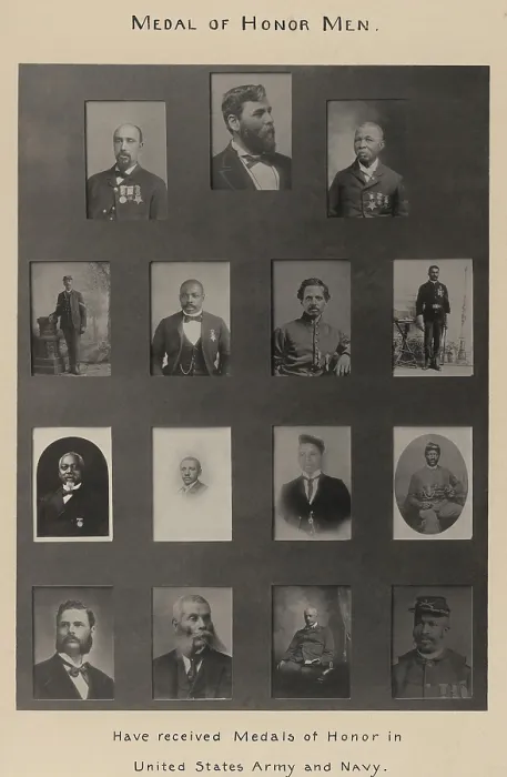 Framed Print : Portraits of 15 African American soldiers and sailors who were awarded Congressional Medals of Honor in the 19th century. Sgt. John S. Lawson, Milton M. Holland, Robert A Framed Print : Portraits of 15 African American soldiers and sailors who were awarded Congressional Medals of Honor in the 19th century. Sgt. John S. Lawson, Milton M. Holland, Robert A