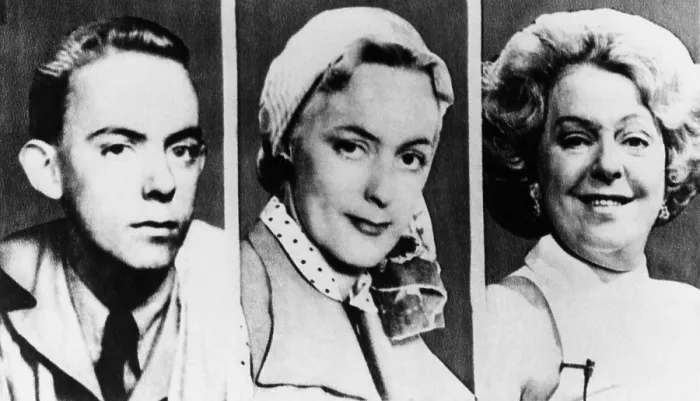 Framed Print : Three portraits of transsexual Christine Jorgensen. Left is George Jorgensen when he was attending Progressive School of Photography in New Haven. In the late 1940s