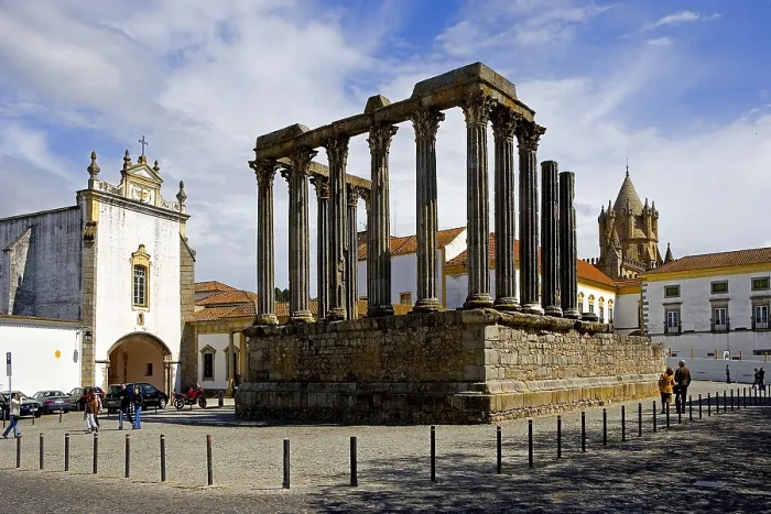 Framed Print : PORTUGAL. Evora. Temple of Diana (2nd c.). Roman art. Early Empire. AISA / Everett Collection**US SALES ONLY**