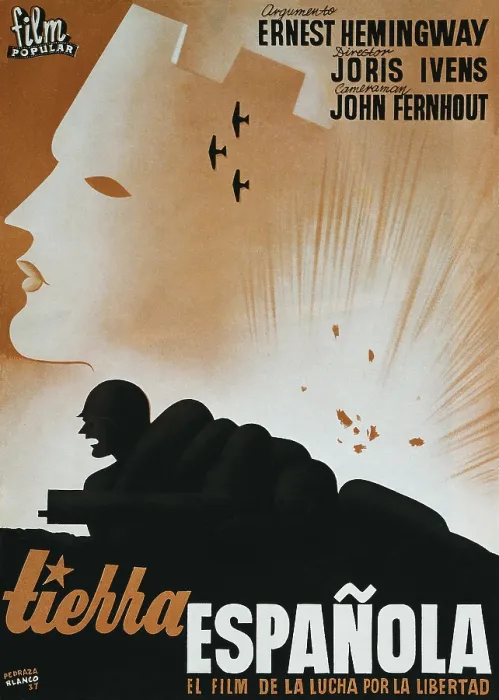 Framed Print : Poster by Pedraza Blanco for the documentary film 'Tierra Espaola' (The Spanish Earth, 1937) Framed Print : Poster by Pedraza Blanco for the documentary film 'Tierra Espaola' (The Spanish Earth, 1937)