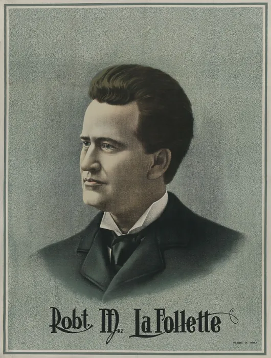 Framed Print : Poster of Robert M. La Follette, probably made during his successful run for Governor of Wisconsin. He won the 1900 race, and was re-elected in 1904 (BSLOC_2017_2_144)