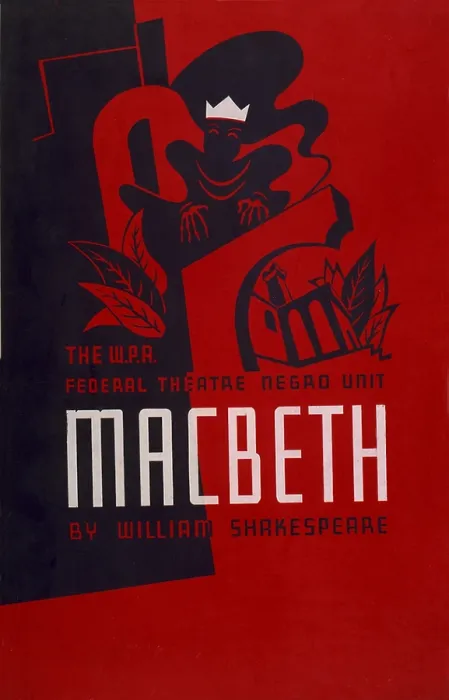 Framed Print : Poster for W.P.A. Federal Theatre Negro Unit's, Macbeth, ca. 1936