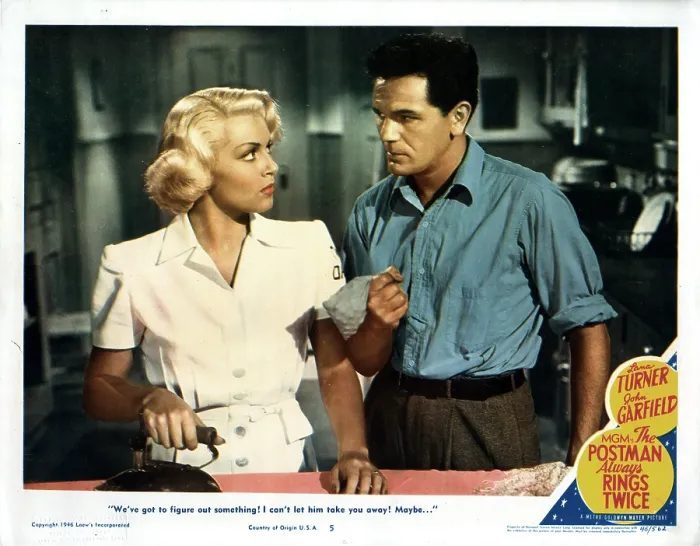 Framed Print : THE POSTMAN ALWAYS RINGS TWICE, Lana Turner, John Garfield, 1946