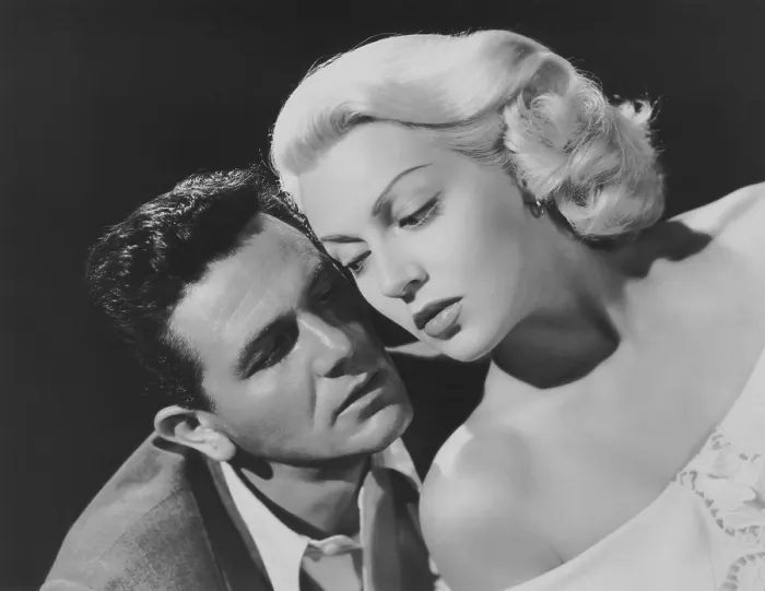 Framed Print : THE POSTMAN ALWAYS RINGS TWICE, from left: John Garfield, Lana Turner, 1946