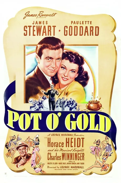 Framed Print : POT O GOLD, from left: James Stewart, Paulette Goddard, bottom left: Charles Winninger, 1941 Framed Print : POT O GOLD, from left: James Stewart, Paulette Goddard, bottom left: Charles Winninger, 1941