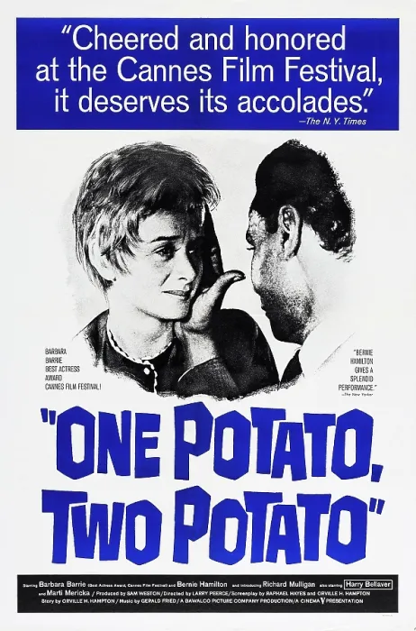 Framed Print : ONE POTATO, TWO POTATO, US poster art, from left: Barbara Barrie, Bernie Hamilton, 1964 Framed Print : ONE POTATO, TWO POTATO, US poster art, from left: Barbara Barrie, Bernie Hamilton, 1964