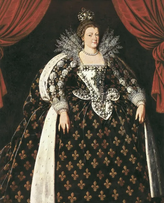 Framed Print : Pourbus, Frans the Younger (1569-1622). Portrait of Marie de Medici. ca. 1610. Flemish art. Oil on canvas. FRANCE. Paris. Louvre Museum. AISA / Everett Collection**US SALES ONLY**