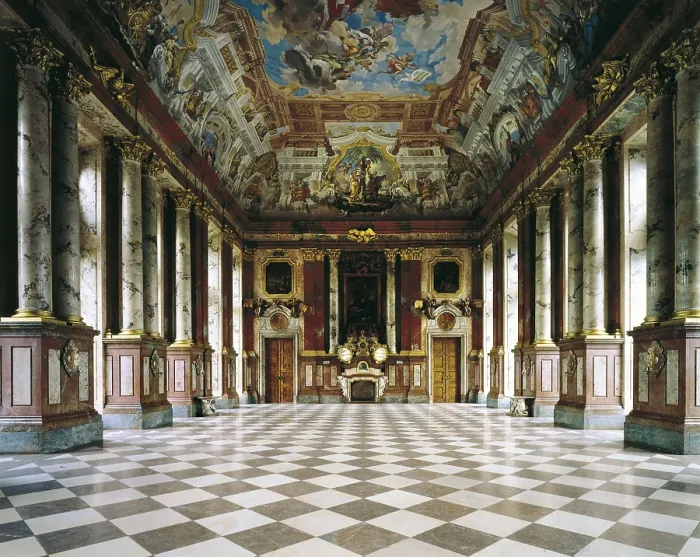 Framed Print : PRANDTAUER, Jakob (1660-1726). Melk Abbey. 1702-1736. AUSTRIA. Melk. Melk Abbey. Library. Baroque art. Architecture. AISA / Everett Collection**US SALES ONLY**