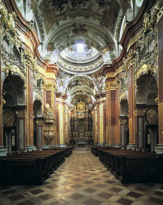 Framed Print : PRANDTAUER, Jakob (1660-1726). Melk Abbey. 1702-1736. AUSTRIA. Melk. Melk Abbey. Monastery church. Baroque art. Architecture. AISA / Everett Collection**US SALES ONLY**