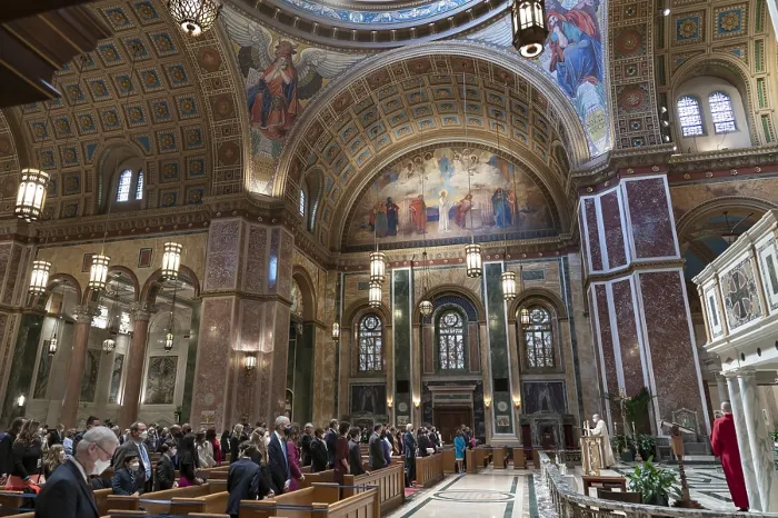 Framed Print : Pre-inauguration mass of thanksgiving in honor of the Presidential inauguration of Joseph Biden at the Cathedral of St. Matthew the Apostle, Washington, DC, Jan Framed Print : Pre-inauguration mass of thanksgiving in honor of the Presidential inauguration of Joseph Biden at the Cathedral of St. Matthew the Apostle, Washington, DC, Jan