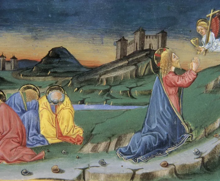Framed Print : DE PREDIS, Cristoforo (1440-1486). Stories of Saint Joachim, Saint Anne, Virgin Mary, Jesus, the Baptist and the End of the World. 1476