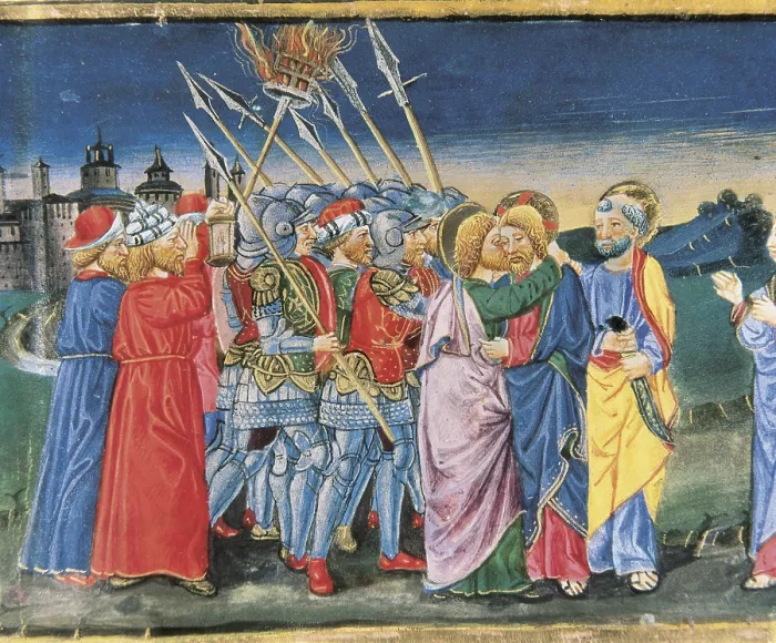 Framed Print : DE PREDIS, Cristoforo (1440-1486). Stories of Saint Joachim, Saint Anne, Virgin Mary, Jesus, the Baptist and the End of the World. 1476