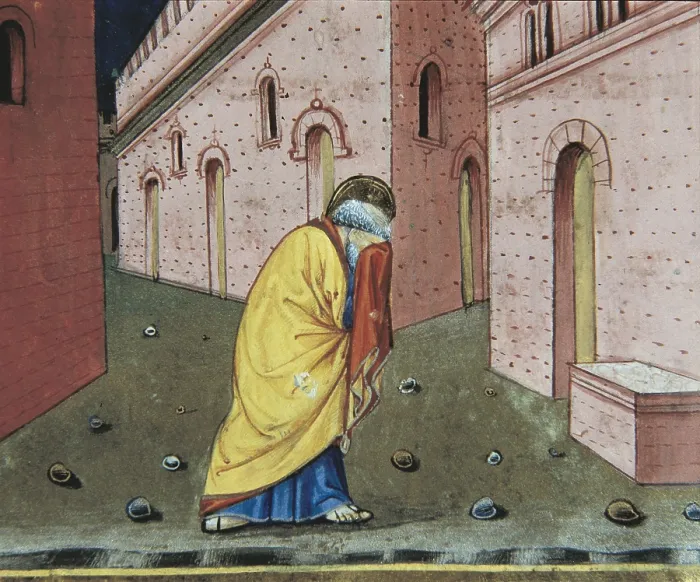 Framed Print : DE PREDIS, Cristoforo (1440-1486). Stories of Saint Joachim, Saint Anne, Virgin Mary, Jesus, the Baptist and the End of the World. 1476. Peter denies knowing Jesus the third time Framed Print : DE PREDIS, Cristoforo (1440-1486). Stories of Saint Joachim, Saint Anne, Virgin Mary, Jesus, the Baptist and the End of the World. 1476. Peter denies knowing Jesus the third time